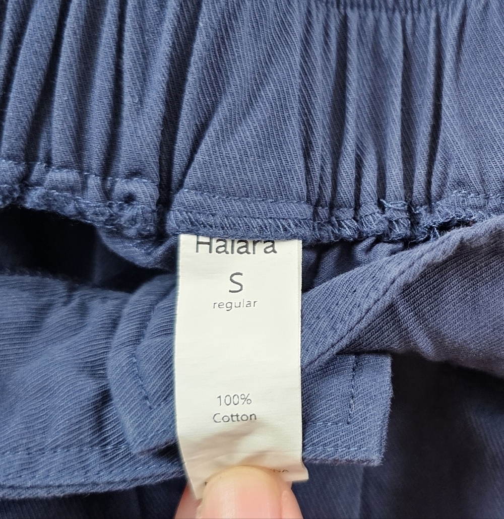 HALARA Navy Blue Jogger Pants Womens Small Stretchy - Picture 2 of 7